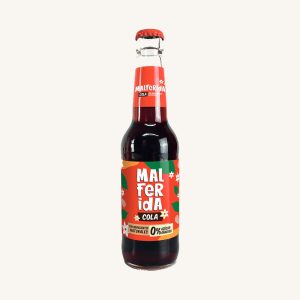Boisson gazeuse Artisan Cola aux ingrédients naturels et sans sucre ajouté, de Valence, en bouteille