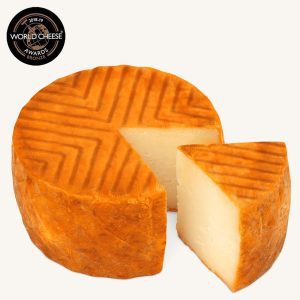 Fromage de chèvre gourmet Majorero semi-affiné enrobé de paprika (DOP), mini meule