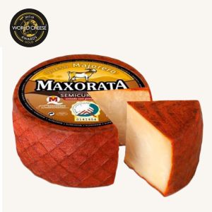 Fromage de chèvre semi-affiné Majorero enrobé de paprika (DOP), mini meule