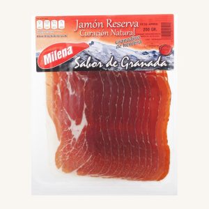 Jamón (jambon) Reserva, de cochonne Granadino, de Grenade, prétranché