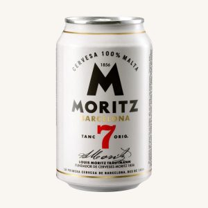 Bière Moritz 7 (bière blonde spéciale premium, 100 % malt), canette