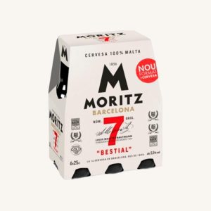 Bière Moritz 7 (bière blonde spéciale premium, 100 % malt) pack de 6 bouteilles