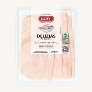 Delizias Poitrine de dinde cuite « al corte » (coupe de charcuterie), de Gérone, prétranchée