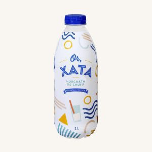 Ou,XATA (Polo) Horchata de Chufa (lait de noix tigrée) UHT, traditionnel, de Valence, bouteille