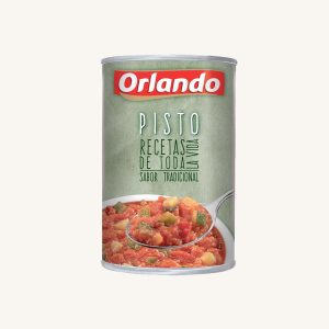 Pisto, recette traditionnelle, plat cuisiné, boîte