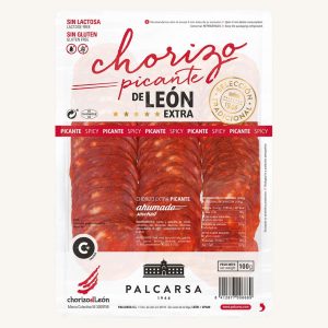 Chorizo de León piquant (piquant et fumé) extra, pré-tranché 100 gr