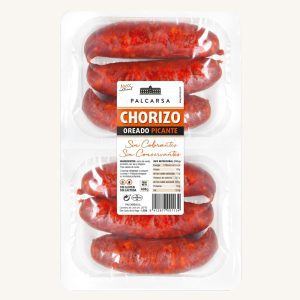 Chorizo oreado picante (épicé séché à l'air) pour grillades / barbecue, 2 x 3 pièces