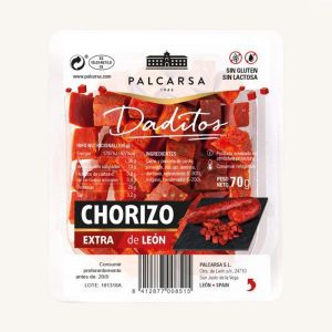 Daditos de Chorizo de León (coupé en cubes) extra