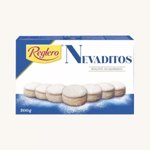 Nevaditos - Bollitos Hojaldrados (Pâte feuilletée recouverte de sucre en poudre), de La Rioja, boîte