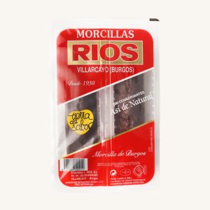 Morcilla de Burgos, traditionnelle avec du riz, paquet de 2 pièces