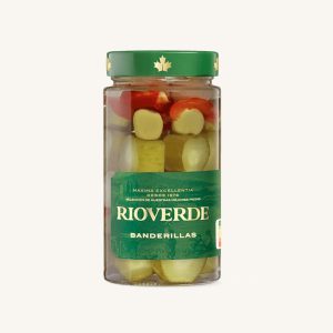Banderillas (brochettes de cornichons), sucrées (Dulces), de La Rioja, pot