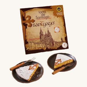 IGP / IXP Tarta de Santiago (Tarte aux amandes de Santiago), traditionnelle, de Galice, 12 portions