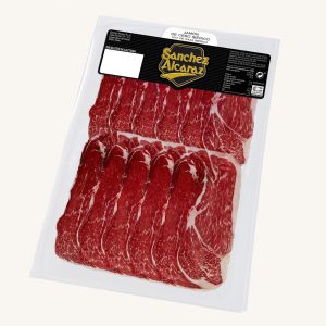 Jambon Ibérique (50%) de Cebo (jambon), marque blanche, de Salamanque ou d'Estrémadure, prétranché