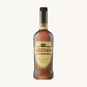 Boisson spiritueuse au brandy Soberano (boisson spiritueuse), vieillie à la Solera pendant 2 ans, de Jerez, bouteille