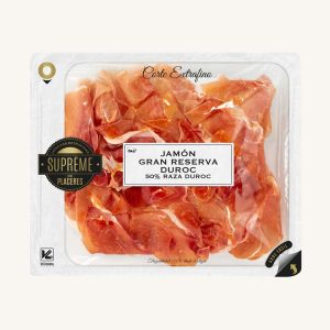 Jambon Serrano (jambon), Gran Reserva 50% Duroc, de Castilla-La Mancha, prétranché extra fin