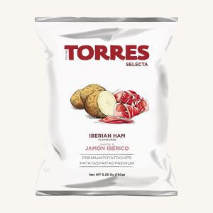 Chips de pommes de terre premium saveur jambon ibérique, de Catalogne, sachet