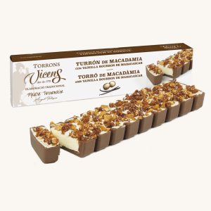 Torrons Vicens Nougat Macadamia à la Vanille Bourbon de Madagascar (nougat / nougat), étui