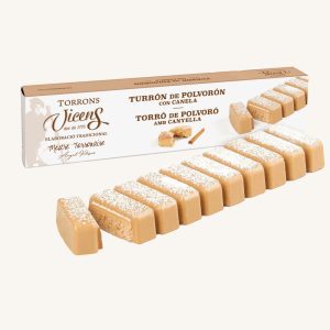 Torrons Vicens Polvorón Nougat à la cannelle (turrón / torró de polvorón con canela), étui