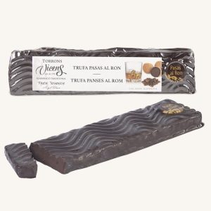 Torrons Vicens Truffe au rhum raisins nougat (turrón / nougat de Trufa Raisin au Rhum), bar