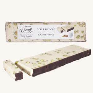 Torrons Vicens Yaourt au nougat à la pistache (nougat / nougat au yaourt à la pistache), bar
