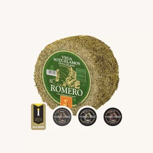 Fromage de brebis affiné au romarin (al romero), mini meule 1kg
