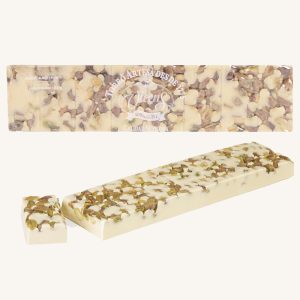 Vicens Torrons Nougat au chocolat blanc et pistache, barre