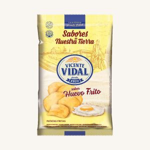Chips de pommes de terre au goût d'œuf au plat, de Navarre, sachet