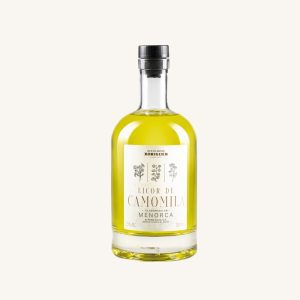 Liqueur artisanale de camomille (Licor de camomila / manzanilla) de Minorque, Îles Baléares, bouteille 70 cl