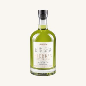 Liqueur artisanale aux herbes (Licor de hierbas) de Minorque, Îles Baléares, bouteille 70 cl
