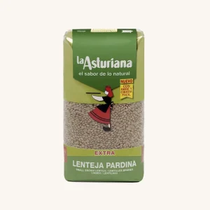 La Asturiana Pardina small brown lentils (Lenteja Pardina), extra, from Leon, bag 1kg